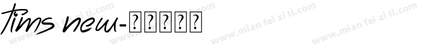 tims new字体转换